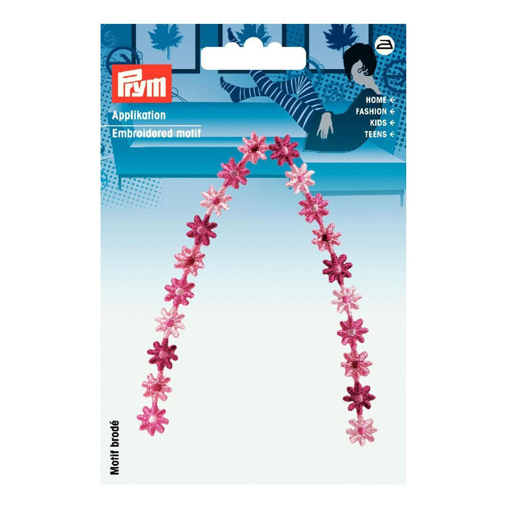 PRYM Pembe Çiçekler Desenli Aplike - 925487